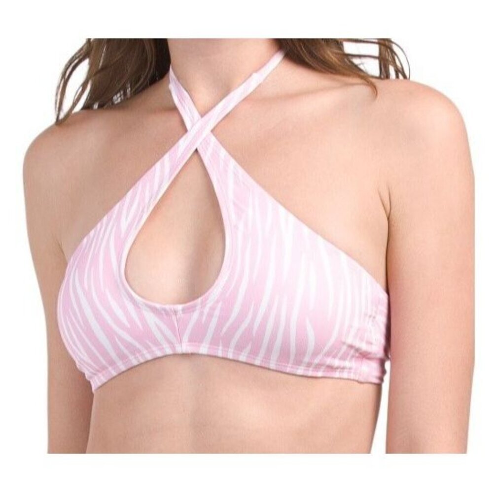 BCBGeneration Women's Convertible Bra Bikini Swimsuit Top Size XS Pink NWT $66